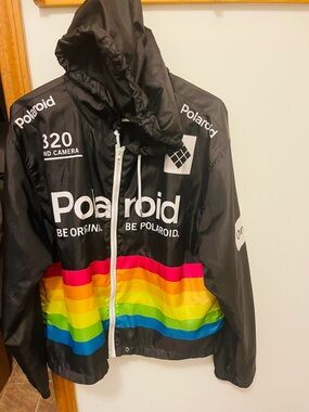 Polaroid Windbreaker with hood!
